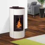 Pack promo : Poêle à Granulés Etanche EMAFLAM ALBA 12 kW Blanc + Kit ventouse – Image 3