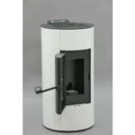 Pack promo : Poêle à Granulés Etanche EMAFLAM ALBA 12 kW Blanc + Kit ventouse – Image 4