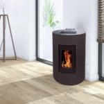 Pack promo : Poêle à Granulés Etanche Canalisable EMAFLAM NOVA 12 kW Noir + Kit ventouse – Image 3