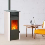 Pack promo : Poêle à granulés Etanche Connecté EMAFLAM REVA 9 kW Blanc + Kit Ventouse – Image 4