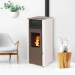 Pack promo : Poêle à granulés Etanche Connecté EMAFLAM REVA 9 kW Blanc + Kit Ventouse – Image 5