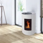 Pack promo : Poêle à Granulés Etanche Canalisable EMAFLAM NOVA 12 kW Blanc + Kit Ventouse – Image 3