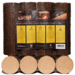 Briquettes rondes de hêtre palette 96 paquets x 10 kg (960 kg) – Image 3