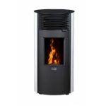 Poêle cheminée à granulés étanche Roméo + Kit ventouse Dinak 9kW – Image 8